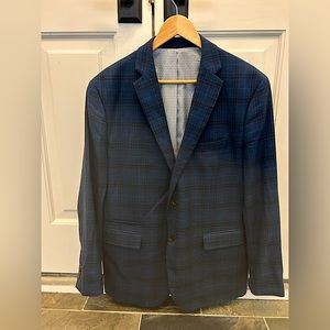 Johnston & Murphy windowpane sports coat. Size large. Like new